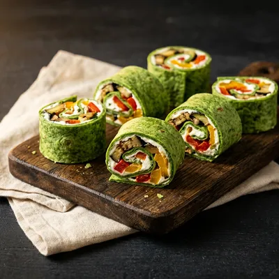 Wrap roomkaas en gegrilde groente