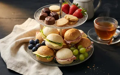 High tea etagère gemixt voor 4 personen