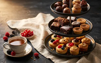 High tea etagère zoet voor 4 personen